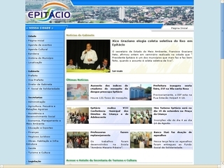 Thumbnail do site Prefeitura Municipal de Presidente Epitcio