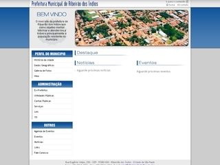 Thumbnail do site Prefeitura Municipal de Ribeiro dos ndios