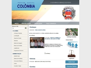 Thumbnail do site Prefeitura Municipal de Colmbia