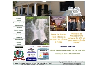 Thumbnail do site Prefeitura Municipal de Altinpolis