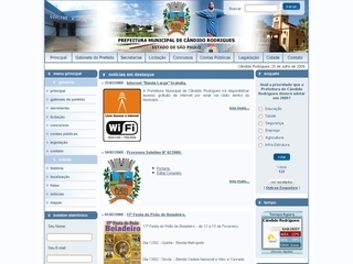 Thumbnail do site Prefeitura Municipal de Cndido Rodrigues