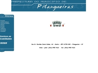 Thumbnail do site Prefeitura Municipal de Pitangueiras