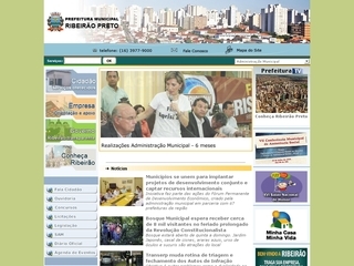 Thumbnail do site Prefeitura Municipal de Ribeirão Preto