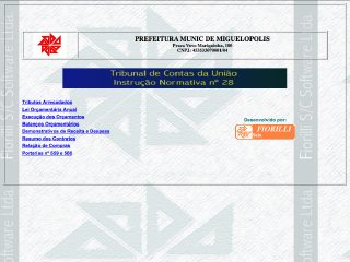 Thumbnail do site Prefeitura Municipal de Miguelópolis