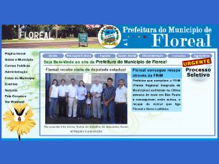 Thumbnail do site Prefeitura Municipal de Floreal