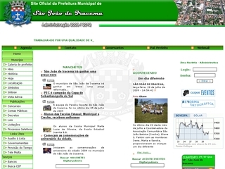 Thumbnail do site Prefeitura Municipal de São João de Iracema