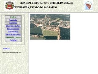 Thumbnail do site Prefeitura Municipal de Embaúba