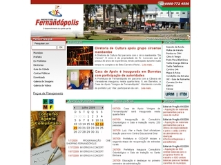 Thumbnail do site Prefeitura Municipal de Fernandpolis