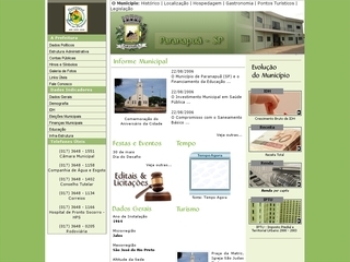 Thumbnail do site Prefeitura Municipal de Paranapuã