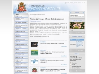 Thumbnail do site Prefeitura Municipal de Novo Horizonte