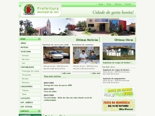 Thumbnail do site Prefeitura Municipal de Jaci