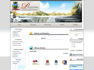 Thumbnail do site Prefeitura Municipal de Palestina