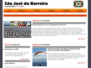 Thumbnail do site Prefeitura Municipal de São José do Barreiro