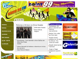 Thumbnail do site Rdio 99 FM - A Rdio +