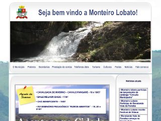 Thumbnail do site Prefeitura Municipal de Monteiro Lobato