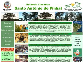 Thumbnail do site Prefeitura Municipal de Santo Antnio do Pinhal