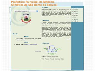 Thumbnail do site Prefeitura Municipal de So Bento do Sapuca