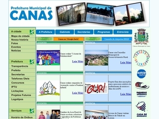 Thumbnail do site Prefeitura Municipal de Canas