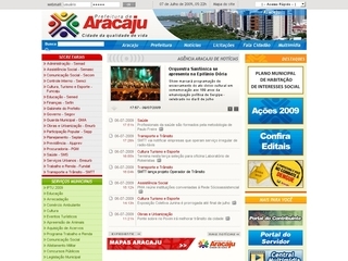Thumbnail do site Prefeitura Municipal de Aracaju