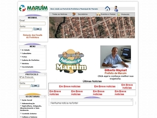 Thumbnail do site Prefeitura Municipal de Maruim