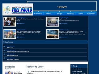 Thumbnail do site Prefeitura Municipal de Frei Paulo