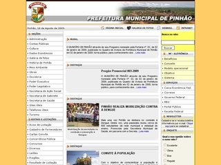 Thumbnail do site Prefeitura Municipal de Pinho