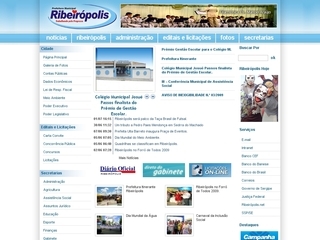 Thumbnail do site Prefeitura Municipal de Ribeirpolis