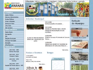 Thumbnail do site Prefeitura Municipal de Ananás