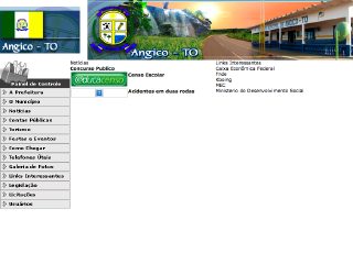 Thumbnail do site Prefeitura Municipal de Angico