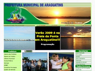 Thumbnail do site Prefeitura Municipal de Araguatins
