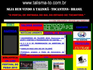 Thumbnail do site Talism-TO.com.br - Portal de Entrada do Sul do Tocantins