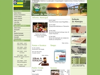 Thumbnail do site Prefeitura Municipal de Couto de Magalhães