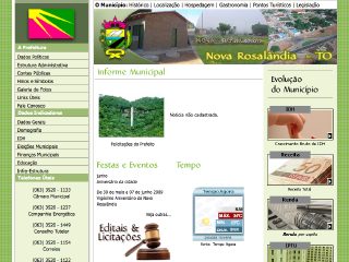 Thumbnail do site Prefeitura Municipal de Nova Rosalândia