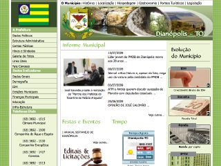 Thumbnail do site Prefeitura Municipal de Dianpolis