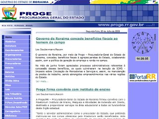 Thumbnail do site Procuradoria Geral do Estado de Roraima