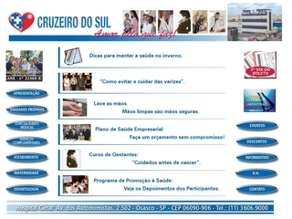 Thumbnail do site Hospital Geral Cruzeiro do Sul 