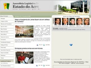 Thumbnail do site Agncia ALEAC - Notcias do Legislativo