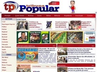 Thumbnail do site Jornal Tribuna Popular