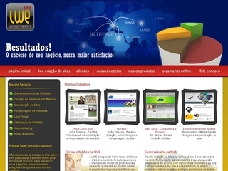 Thumbnail do site LWE Criação de sites