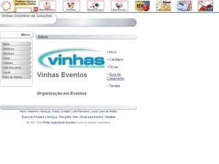 Thumbnail do site Vinhas Eventos