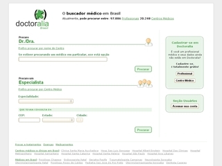 Thumbnail do site Doctoralia Brasil