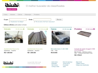 Thumbnail do site IbiUbi - Classificados de carros, imóveis e empregos