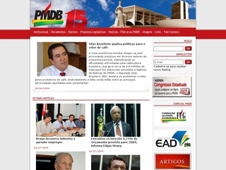 Thumbnail do site Partido do Movimento Democrtico Brasileiro (PMDB)