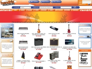 Thumbnail do site Hendrix World Music - Instrumentos Musicais