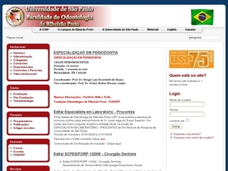 Thumbnail do site FORP - Faculdade de Odontologia de Ribeiro Preto