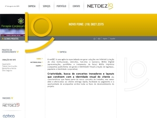 Thumbnail do site netDEZ - Web design