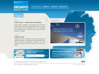 Thumbnail do site Desafio Comunicação Integrada