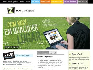 Thumbnail do site Zoup Web Agncia