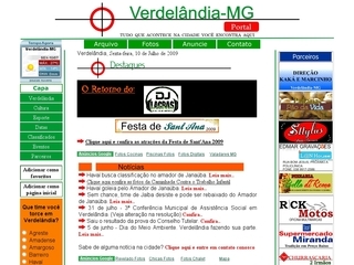 Thumbnail do site Verdelndia MG