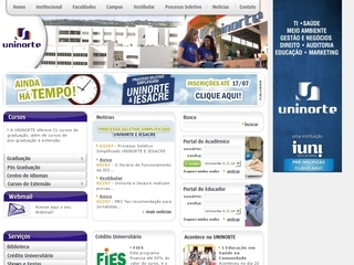 Thumbnail do site UNINORTE - Unio Educacional do Norte